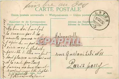 Jezioro Chavonnes — widok jeziora w górach — wydawca H. G. & Cie, nr 18994 — Rewers