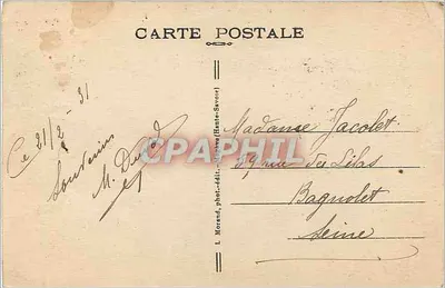 Chamonix — Funicular Planpraz i Mont-Blanc — L. Morand, fot. wyd. (Haute-Savoie) nr 720 — Rewers