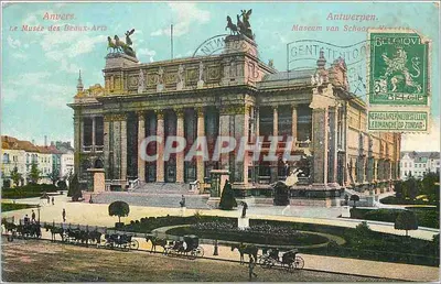 Anvers — A Vista do Museu de Belas Artes — Ed. J. B. Verhoeven, Canal au Sucre 21, Anvers 17