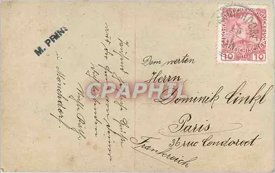 Jovem mulher — retrato — Mignon, n° 1339/3 — Verso