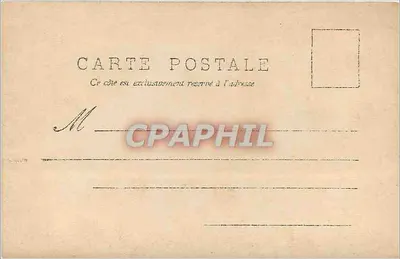 Scena komedii — trzech postaci w dekoracji lasu — wydawca R.P.I. n°9 — Rewers