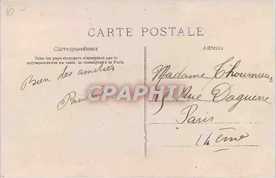 Menina com um chapéu de palha — 1º de abril — editor P.-N. PARIS, n° 513 — Verso