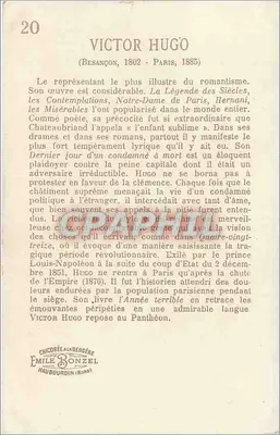 Victor Hugo — Ostatni dzień skazanego — B. Girven, Wyd. Édit Toulouse-Paris — Rewers