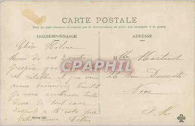 Mulher segurando um cesto de flores e um ovo — editor desconhecido, série 125 — Verso