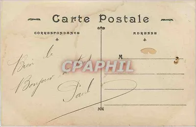 Kobieta z różami — Wesołych Świąt — Paryż, nr 2097 — Rewers