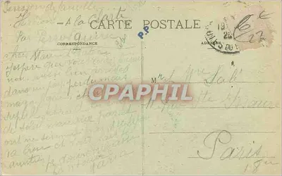 Perros-Trestrignel — No topo do Castelo — editor L. Dury, n° 27 — Verso