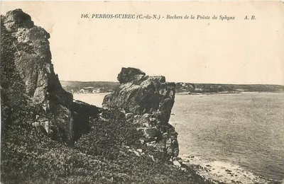 Perros-Guirec (C.-du-N.) - Rochas da Ponta do Sfynx — A. B.