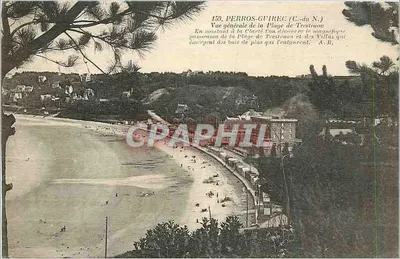 Perros-Guirec (C.-du-N.) — Vista geral da Praia de Trestranou e das Villas que a rodeiam — A.B. n°159
