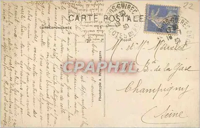Perros-Guirec - Ploumanach - Le Squevel à la pointe du Diable — A. B. — Verso