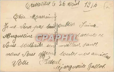 Flores — Rosas e cravos — Novella, n° 852 — Verso