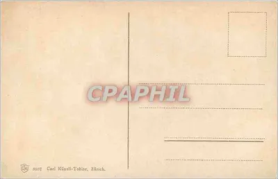 Pin parasol — paisagem costeira — Carl Küssli-Tobler, Zürich — Verso