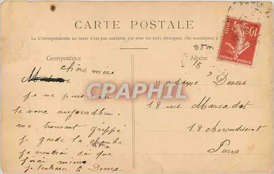 Jeannette przy brzegu strumienia — Le Gué — wydawca nieznany — Rewers
