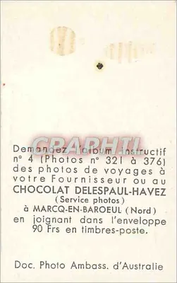 Vista de Brisbane — Chocolat Delespaul-Havez — Verso