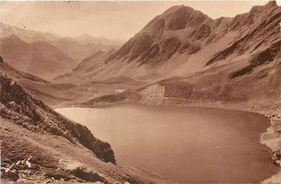 Lago de Oncet — vista da Hóspede de Sencours — Edições JOVÉ, Pau (B.P.)