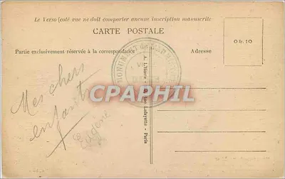 Las Compiègne — Przecinek Armistycyjny, blisko Rethondes — Lokalizacja wagonu pełnomocników niemieckich — Rewers