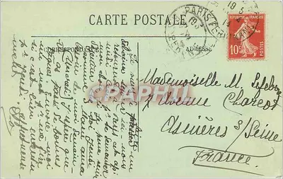 Fontainebleau — Die Wälder — Der Taubenteich — LL. — Nr. 221 — Rückseite