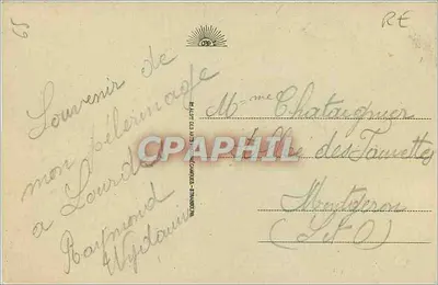 Lourdes. Święty Michał, basylika i esplanada — Stara pocztówka n°35, wydawca — Rewers