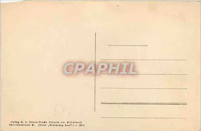 Panorama stolicy cesarskiej i rezydencji Wiednia — wydawca K. k. Tabak-Tradk Melanie von Birkovich, 1912 — Rewers