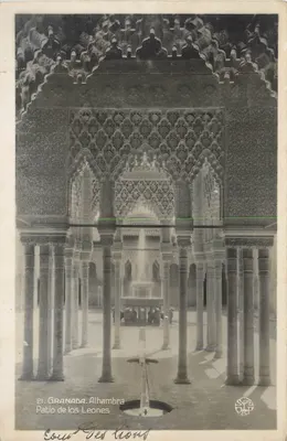 Cour dos Leões — Alhambra — Granada — Edição da Livraria Espanhola