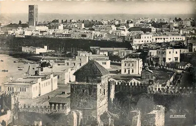 Rabat — Bairro da Torre Hassan visto dos Oudaias — Edição La Cigogne