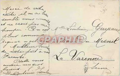 Mulher jovem sorridente — cartão postal com texto manuscrito — editor desconhecido, n° de série 1115/3 — Verso
