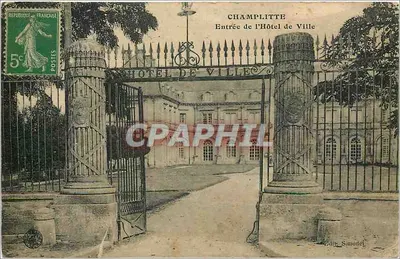 Champlitte — Entrada do Hôtel de Ville — Editor: W. Simonet