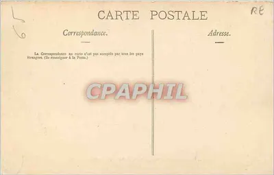 Lourdes — A Virgem Coroada — O Velho Castelo — Editor R. RAY, n° 201 — Verso