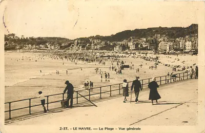 Le Havre — A Praia — Vista Geral — Edição