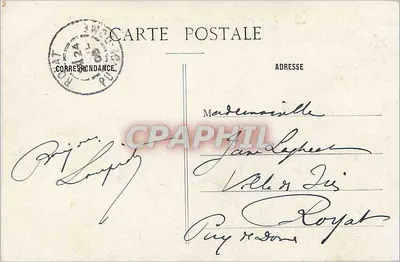 Dijon — Statua Rude i Bulwary Sévigné — R.A.T. G. nr 7 — Rewers