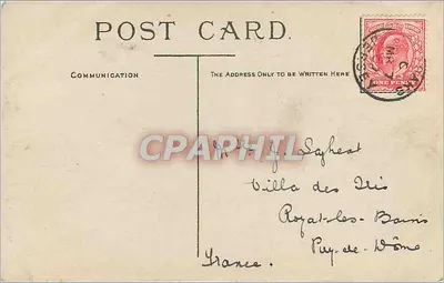 Femme tenant une petite fille — scène intime — éditeur inconnu — Verso