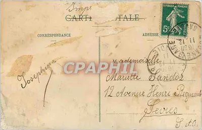 Rocher d'Arrondaz i Massif de Chavière — widok alpejski — wydawca impr. Carte Tâle — Rewers