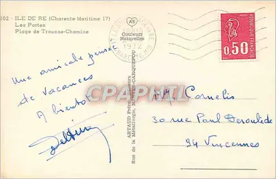 Plik Trousse-Chemise — Wyspa Ré — wydawca ARTAUD przedstawiający — Rewers