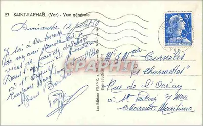 Saint-Raphaël (Var) — Widok ogólny — Wydawnictwo FRANK, nr 27 — Rewers