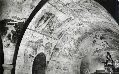 Cripta da igreja de Gargilesse — frescos do XII ao XV século — Studio Cesell