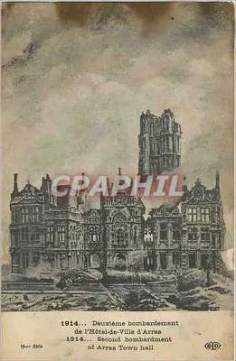 Arras — Segundo bombardeio do Hotel-de-Ville — 19ª série, editor G.P.D.