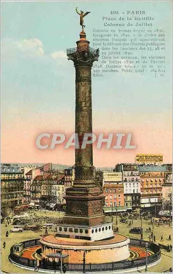 Paris - Place de la Bastille — Coluna de Julho, editor L. Bolisson, n° 405