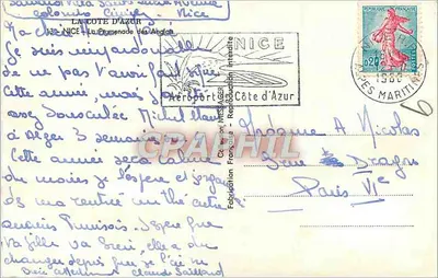 Widok Promenady Anglijskiej w Nicei — Messaker — Rewers
