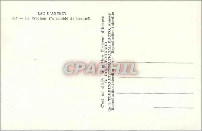 Lago d'Annecy — vista cornice con recinto — G. Rossat-Mignod — Verso