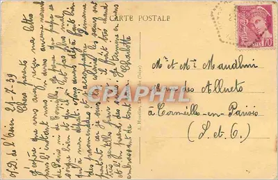 A Virgem da Misericórdia — Lembrança de Nossa Senhora do Osier — Editor A. HONNIER (n° 4481-35) — Verso