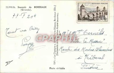 Bordeaux — vista panorâmica — Verso