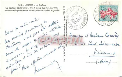 Lourdes - A Basílica — vista aérea — Edlux — Verso