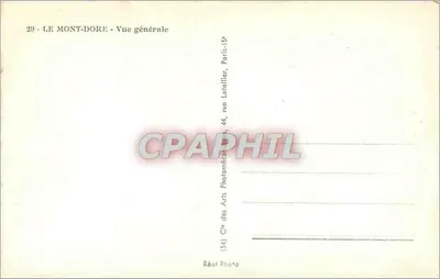 Mont-Dore — Widok ogólny — Spółka Sztuk, Paryż — Rewers