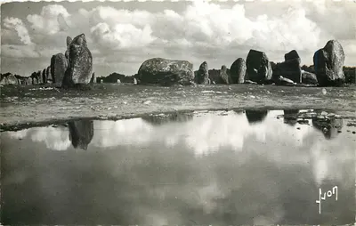 Carnac (Morbihan) — Alinhamentos de Ker Ménece — Edições de Arte, n° B. 652