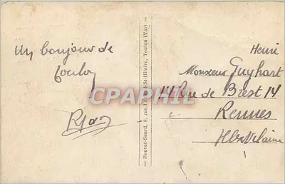 Toulon - A Praça da Liberdade — editor Fustes, n° 64 — Verso