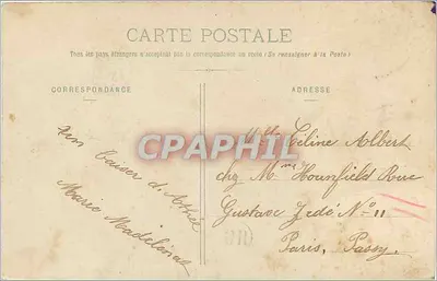 Vale do Cousin - Estrada de Pontaubert — Vallon, editor Polhain, n° 2515 — Verso