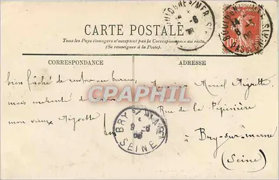 Boulogne-sur-Mer — O Ponte Marguet e os Quais — LL. — n°5 — Verso