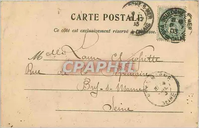 Boulogne-sur-Mer — Na praia — R.P. n°1032 — Verso