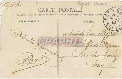 Mont-Dore — Ogólny widok (II) — G. Michaud & Cie, Clermont-Ferrand, nr 100 bis — Rewers