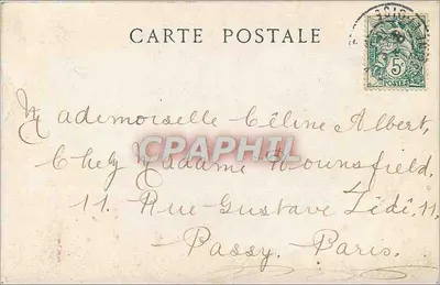 Bom Ano — decoração de putti — editor 'Christophes' — Verso