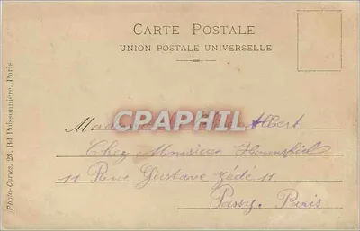 Retrato de um militar — editor Photo-Cartes, 28, Av. Poissonnière, Paris — Verso